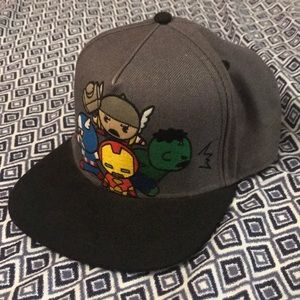Marvel Avengers Chibi Style Flat Bill Hat